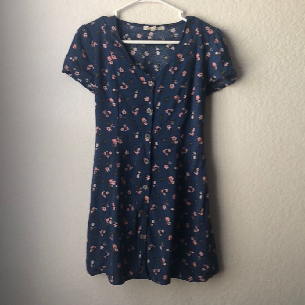 Floral Button Front Dress